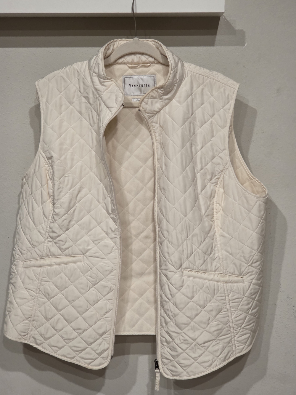 Van Heusen Beige Quilted Vest